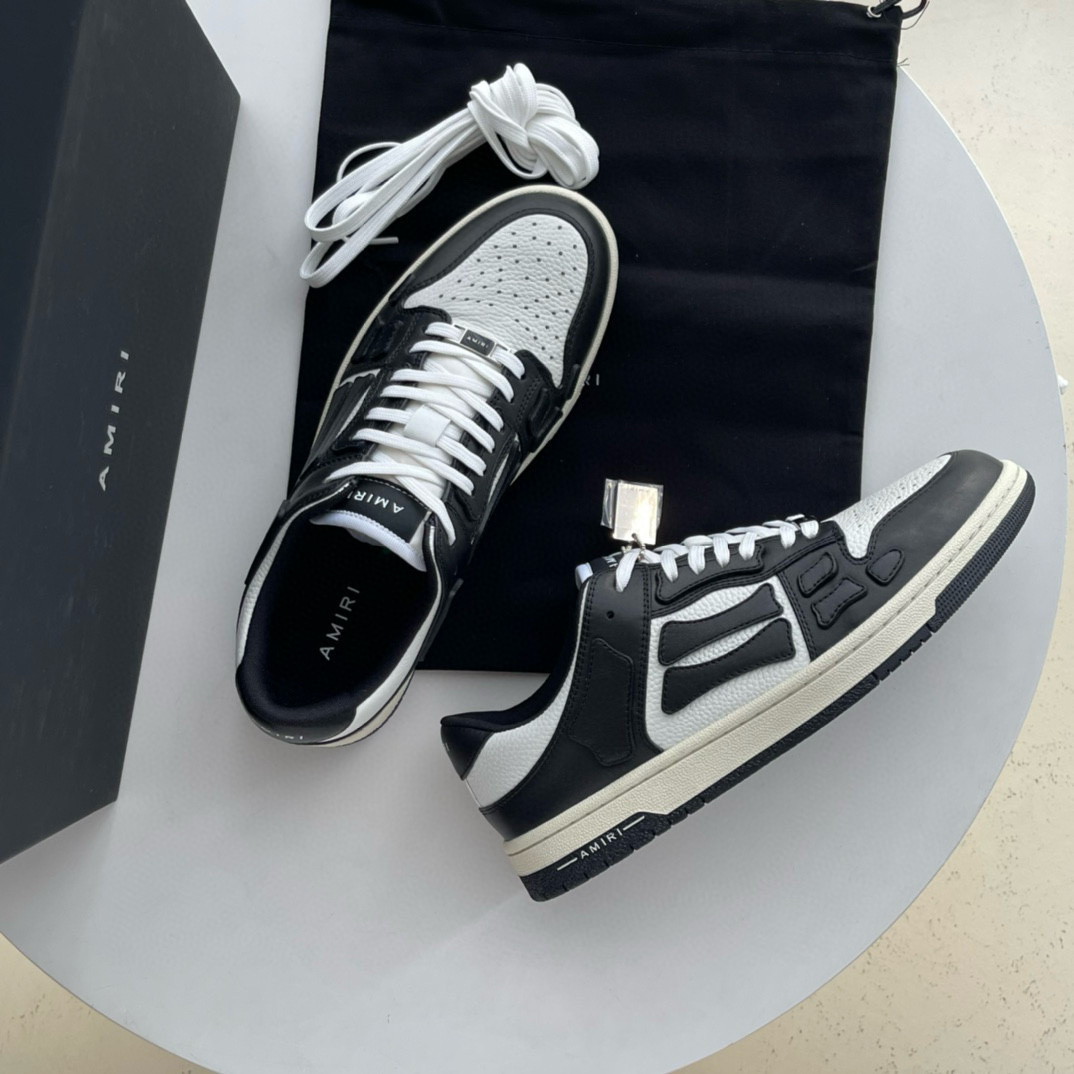 Amiri Skel Top Low Sneakers Black