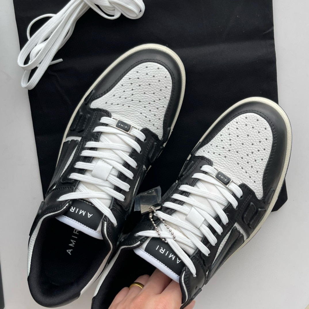 Amiri Skel Top Low Sneakers Black