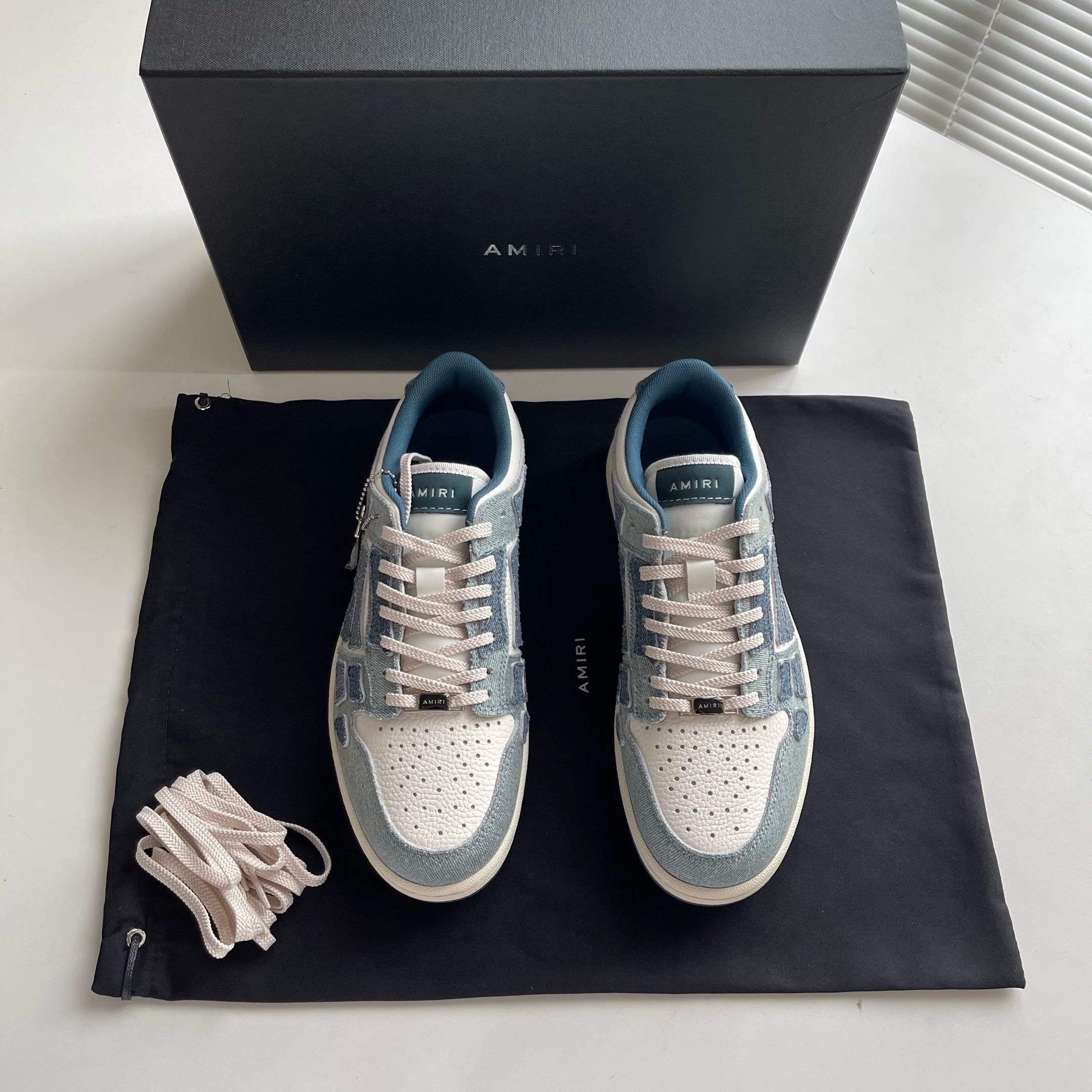 Amiri Skel Top Low Sneakers Blue jeans Amiri Skel Top Low Sneakers Blue jeans