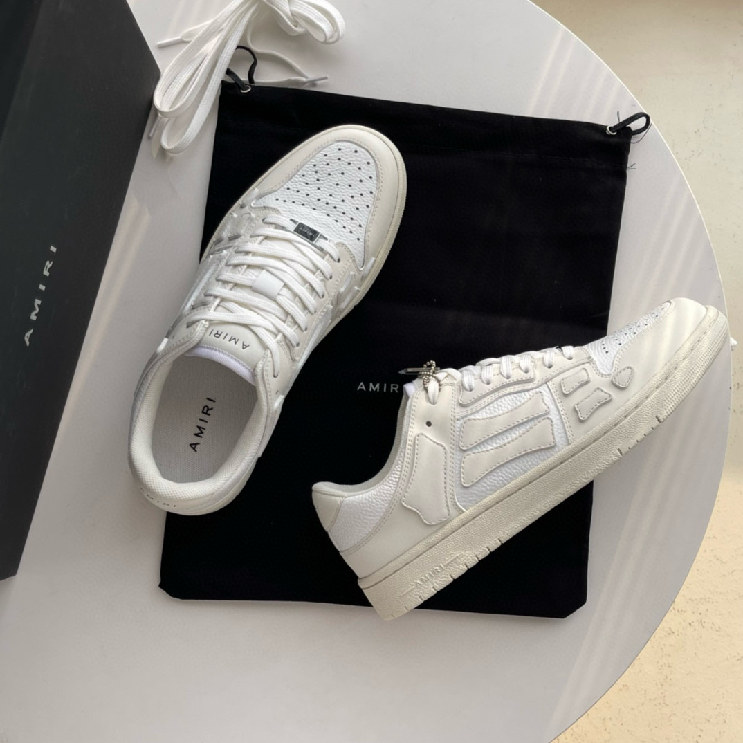 Amiri Skel Top Low Sneakers White