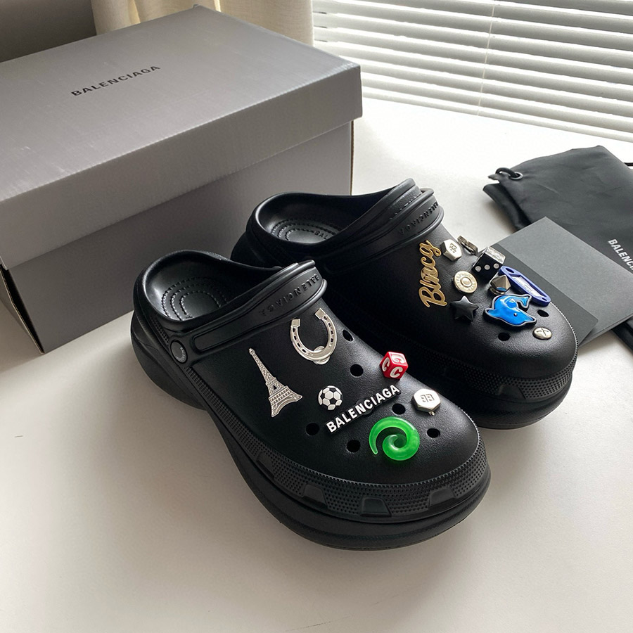 BALENCIAGA BB&CROCS HARDCROCS SANDALS