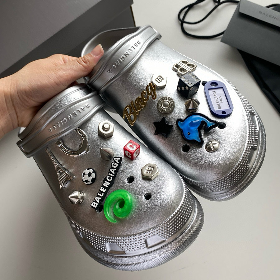 BALENCIAGA BB&CROCS HARDCROCS SANDALS