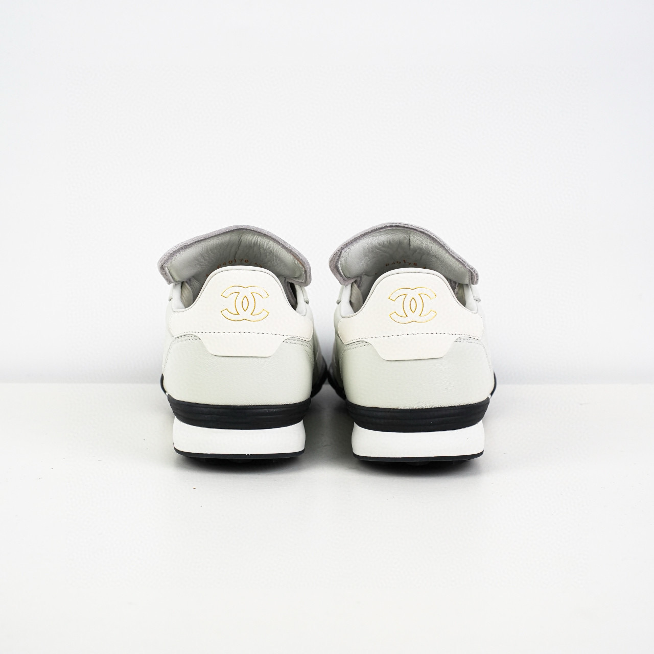 Chanel CC Quilted Calfskin Suede Sneakers Chanel CC Quilted Calfskin Suede Sneakers