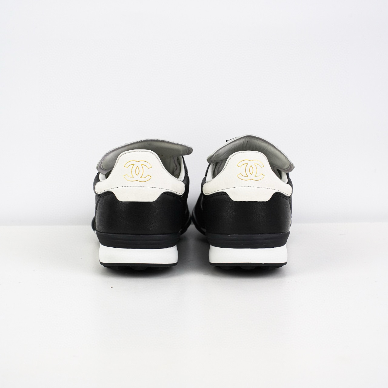 Chanel CC Quilted Calfskin Suede Sneakers Chanel CC Quilted Calfskin Suede Sneakers