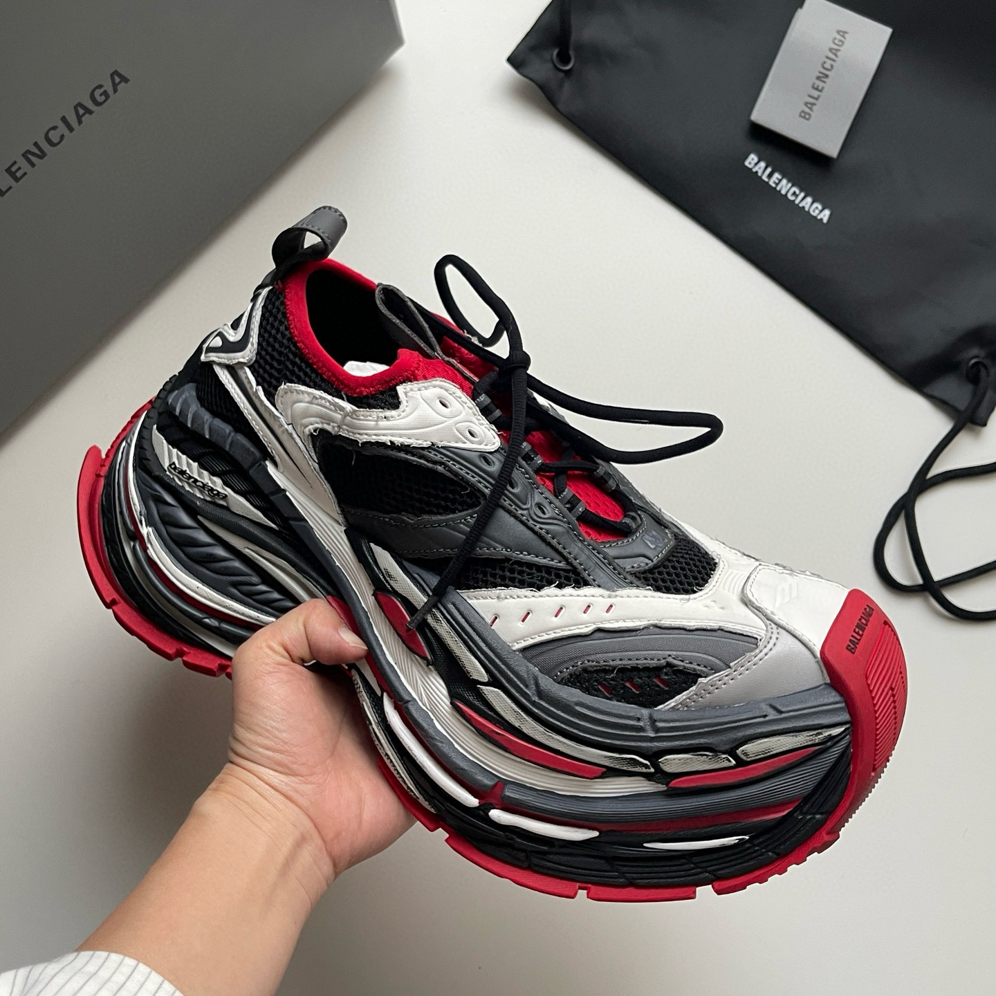 BALENCIAGA 10XL BLACK RED