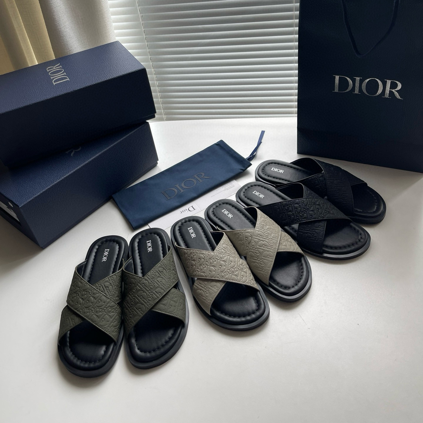 CHRISTIAN DIOR ALIAS OBLIQUE SANDALS OLIVE GREEN CHRISTIAN DIOR ALIAS OBLIQUE SANDALS OLIVE GREEN