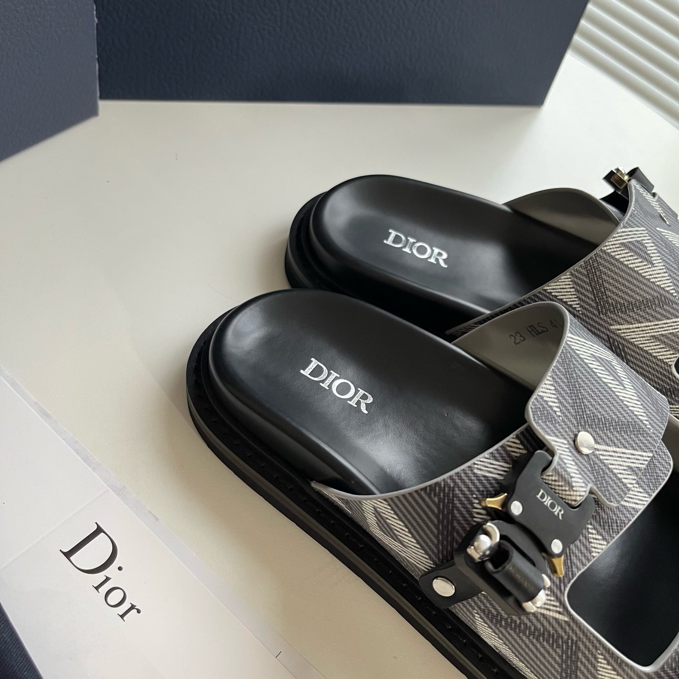 CHRISTIAN DIOR AQUA DIAMOND SANDALS LIGHT GREY CHRISTIAN DIOR AQUA DIAMOND SANDALS LIGHT GREY