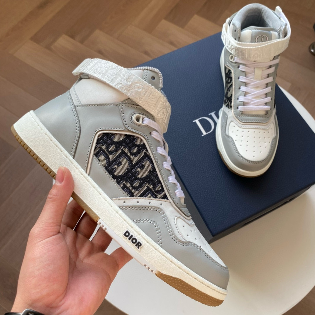 CHRISTIAN DIOR  B27 High-Top  White Grey Sneaker