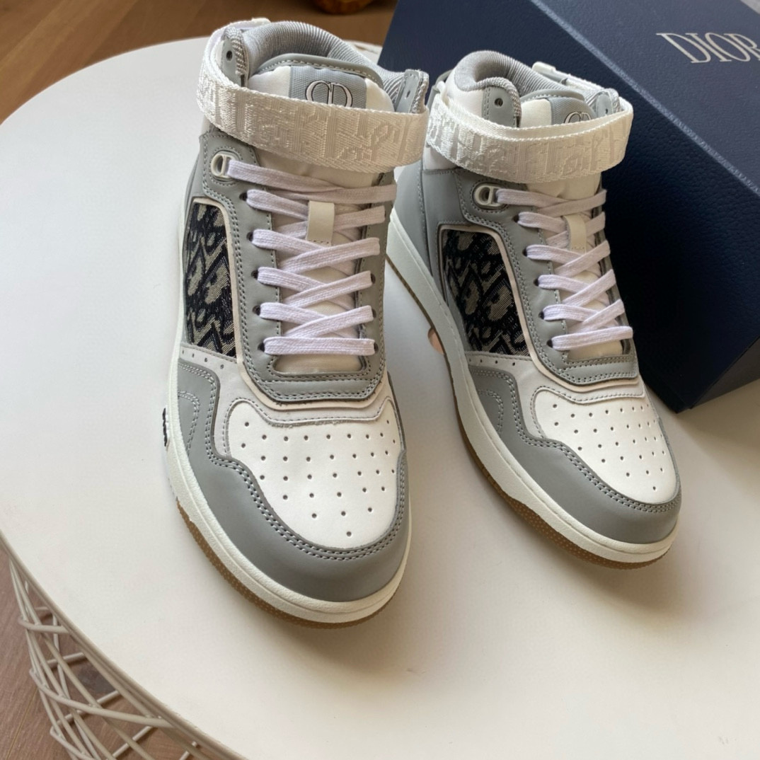 CHRISTIAN DIOR  B27 High-Top  White Grey Sneaker