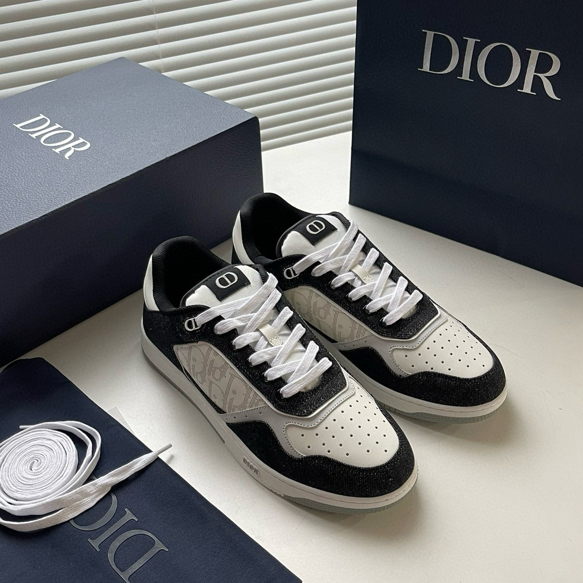 CHRISTIAN DIOR  B27 Black Jeans Sneaker