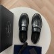 Prada Chocolate Brushed Leather Loafers Prada Chocolate Brushed Leather Loafers