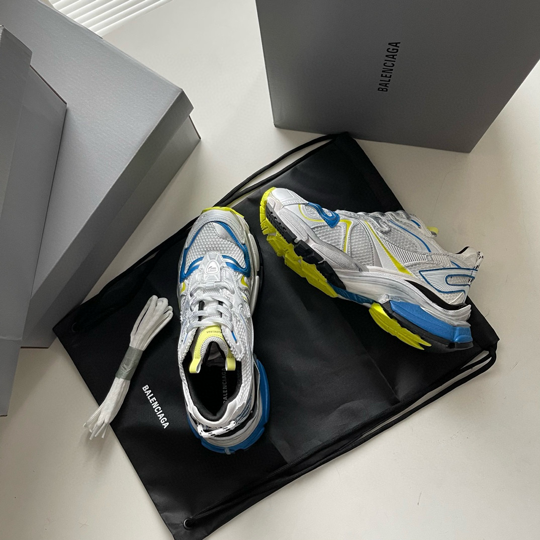 BALENCIAGA RUNNER  GREY  YELLOW BLUE