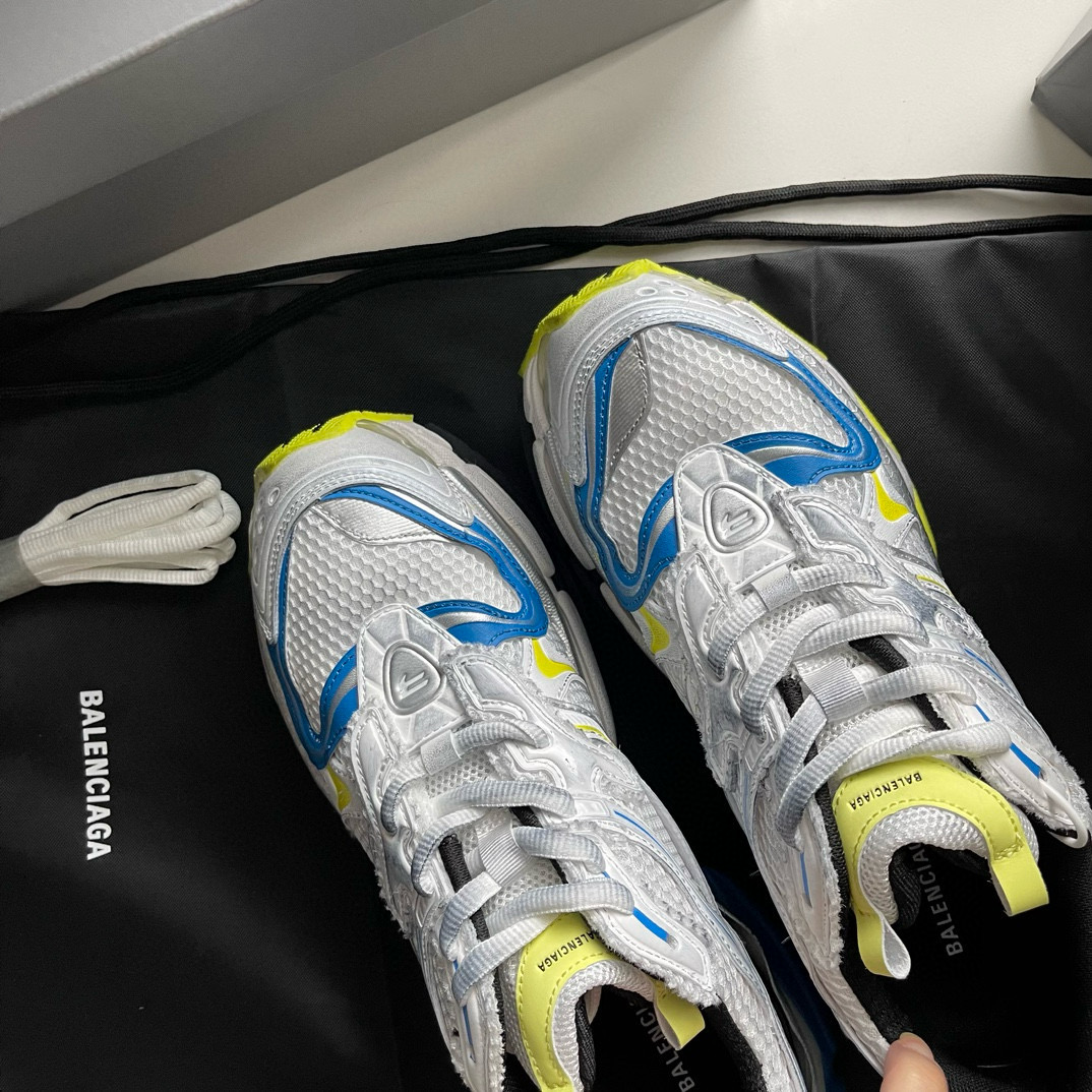 BALENCIAGA RUNNER  GREY  YELLOW BLUE