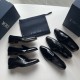 CHRISTIAN DIOR TIMELESS OBLIQUE PATENT LEATHER DERBY SHOES 