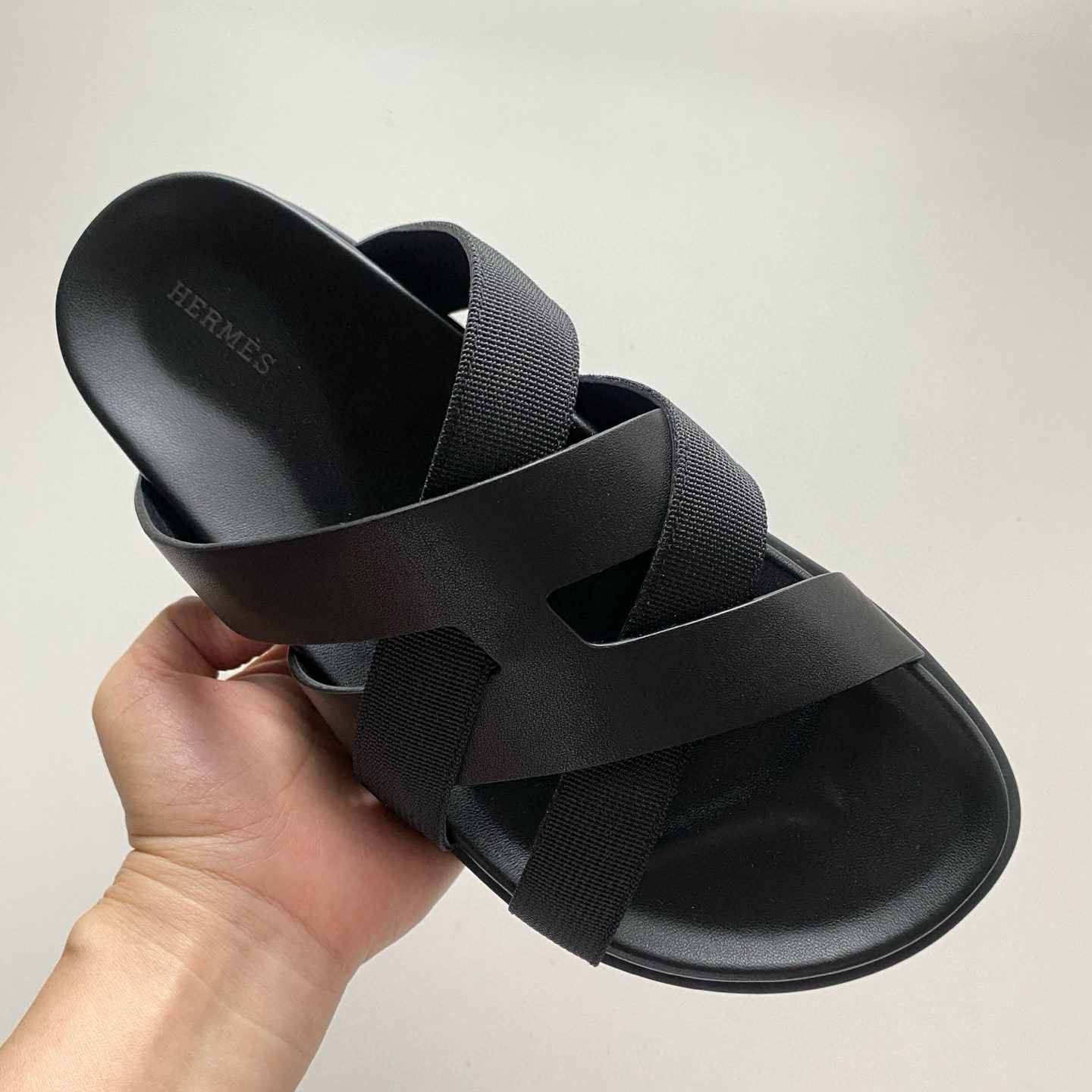 HERMÈS CLASSIC SANDALS BLACK HERMÈS CLASSIC SANDALS BLACK