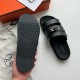 HERMÈS JACKSON KELLY LOCK SANDALS BLACK HERMÈS JACKSON KELLY LOCK SANDALS BLACK