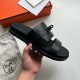 HERMÈS JACKSON KELLY LOCK SANDALS BLACK HERMÈS JACKSON KELLY LOCK SANDALS BLACK