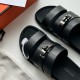 HERMÈS JACKSON KELLY LOCK SANDALS BLACK HERMÈS JACKSON KELLY LOCK SANDALS BLACK