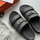 HERMÈS JACKSON KELLY LOCK SANDALS GREY HERMÈS JACKSON KELLY LOCK SANDALS GREY