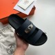 HERMÈS JACKSON KELLY LOCK SANDALS NAVY BLUEB HERMÈS JACKSON KELLY LOCK SANDALS NAVY BLUEB