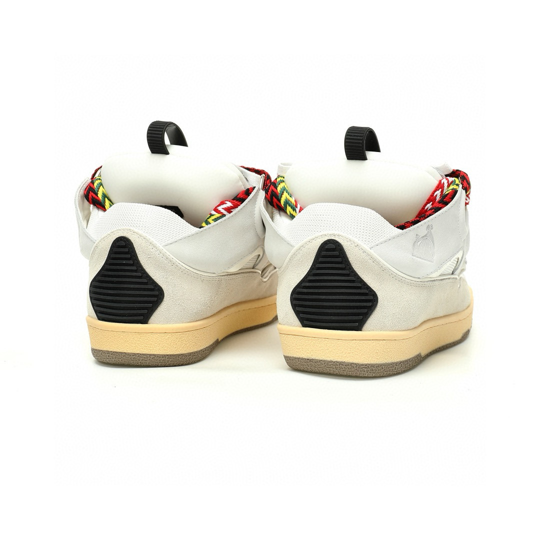 LANVIN Curb Leather Low-Top Sneakers