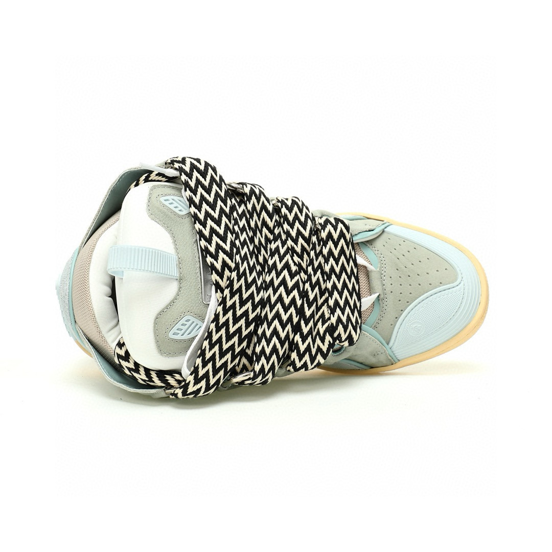 LANVIN Curb Leather Low-Top Sneakers