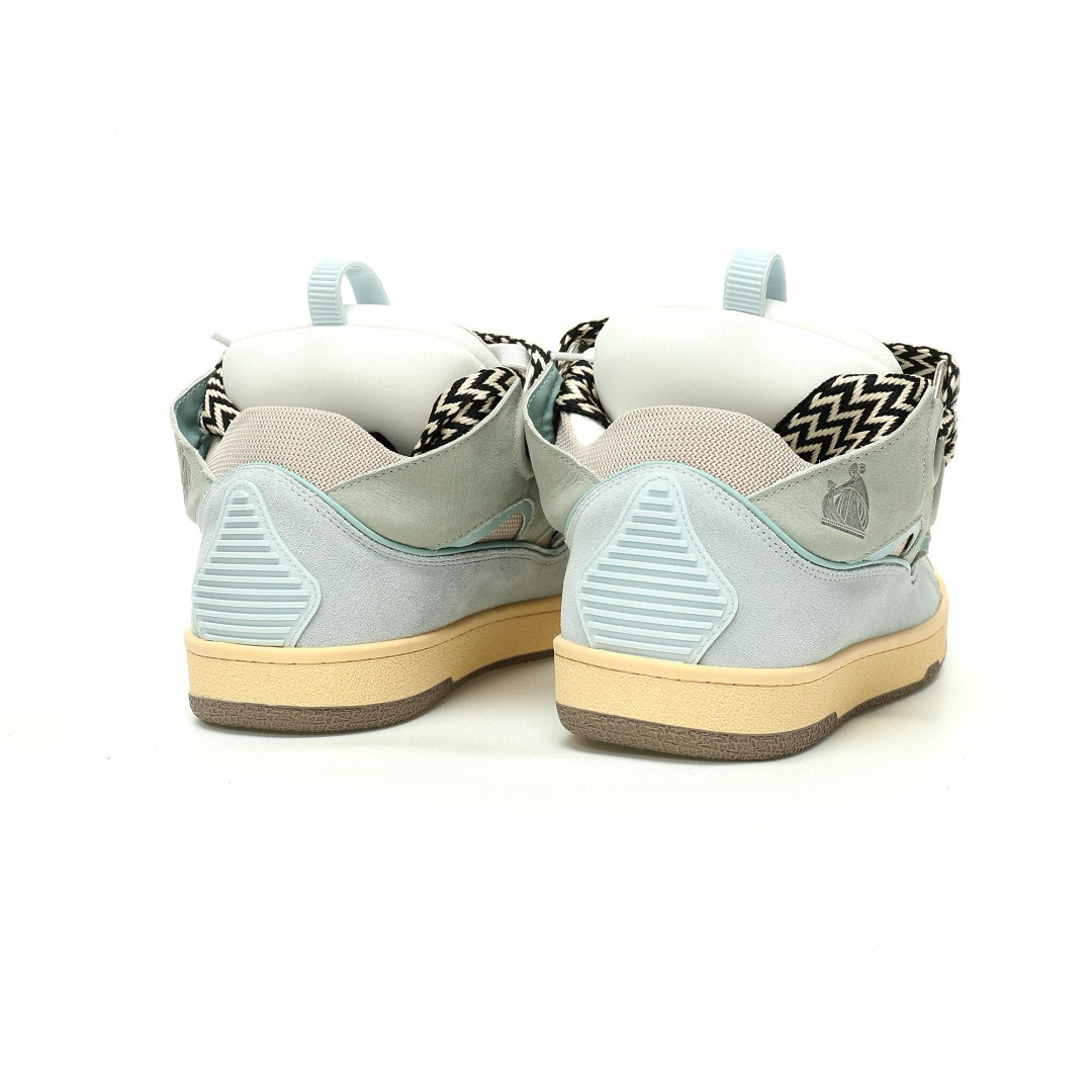 LANVIN Curb Leather Low-Top Sneakers