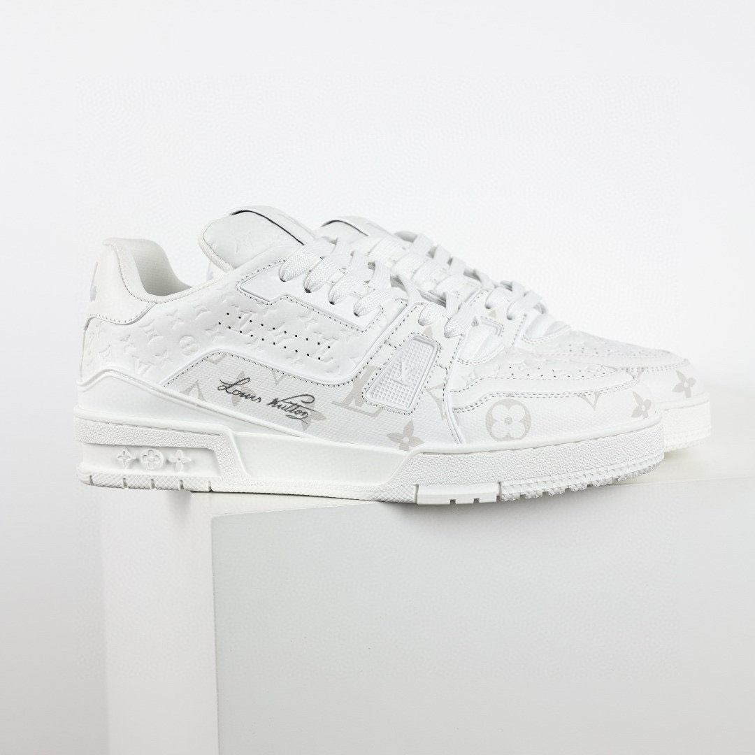 LOUIS VUITTON LV Trainer Sneaker white LOUIS VUITTON LV Trainer Sneaker white