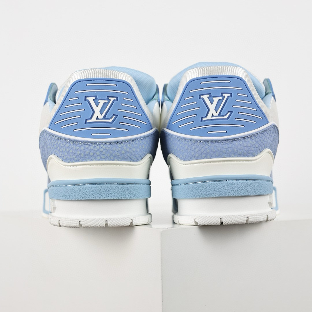 LOUIS VUITTON LV Trainer Sneaker Baby blue LOUIS VUITTON LV Trainer Sneaker Baby blue