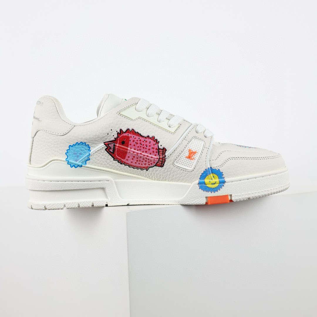 LOUIS VUITTON X Yayoi Kusama LV Trainer Sneaker white LOUIS VUITTON X Yayoi Kusama LV Trainer Sneaker white