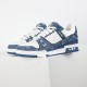 LOUIS VUITTON LV Trainer Sneaker blue jeans LOUIS VUITTON LV Trainer Sneaker blue jeans