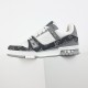 LOUIS VUITTON LV Trainer Sneaker grey jeans LOUIS VUITTON LV Trainer Sneaker grey jeans