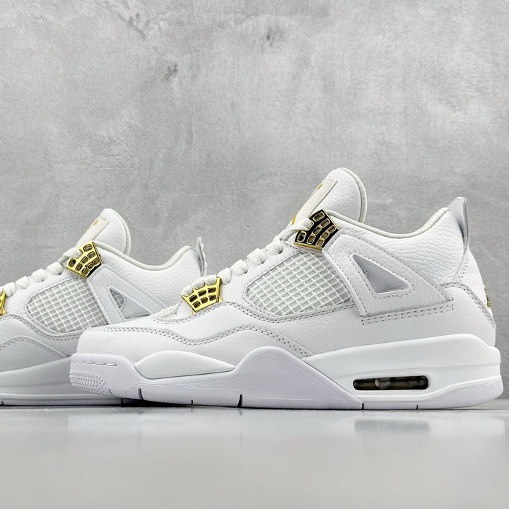 NIKE AIR JORDAN 4 WHITE GOLD AJ4 NIKE AIR JORDAN 4 WHITE GOLD AJ4