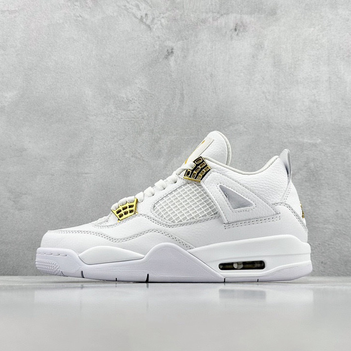 NIKE AIR JORDAN 4 WHITE GOLD AJ4