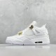 NIKE AIR JORDAN 4 WHITE GOLD AJ4 NIKE AIR JORDAN 4 WHITE GOLD AJ4