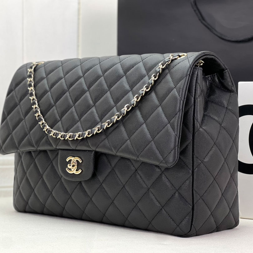 CHANEL  Jumbo Classic Caviar Double Flap