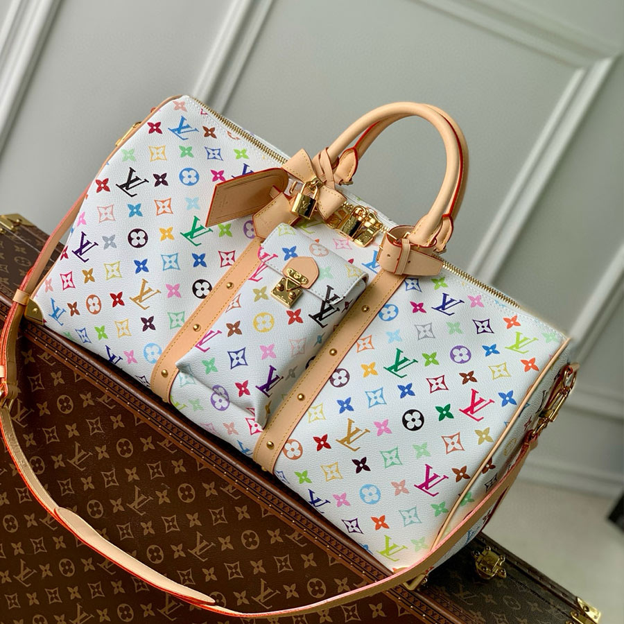 LOUIS VUITTON KEEPALL BANDOULIÈRE 45  MONOGRAM MURAKAMI TAKASHI    