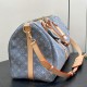 LOUIS VUITTON KEEPALL BLUE JEANS BANDOULIÈRE 45