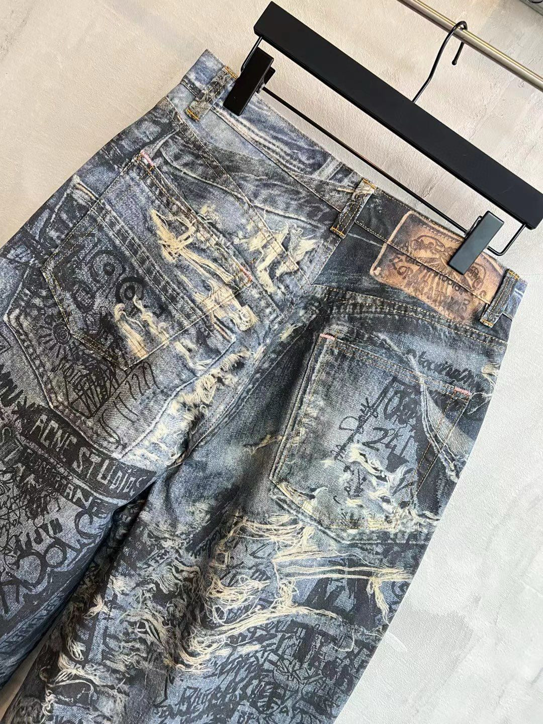 Acne Studio Trompe-l’oeil print jeans Acne Studio Trompe-l’oeil print jeans