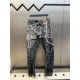 Acne Studio Trompe-l’oeil print jeans