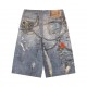 Acne Studio Trompe-l’oeil print 1981 short jeans Acne Studio Trompe-l’oeil print 1981 short jeans