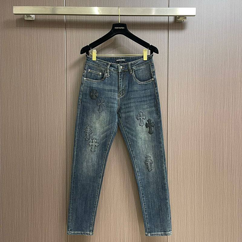 CHROME HEARTS  LOGO JEANS