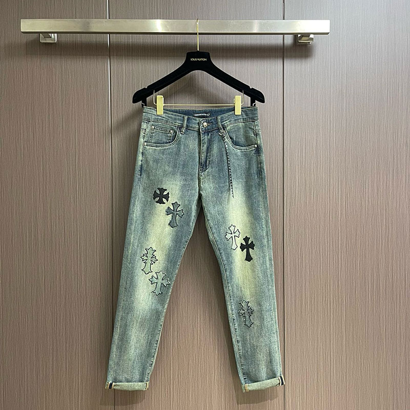 CHROME HEARTS  LOGO JEANS 