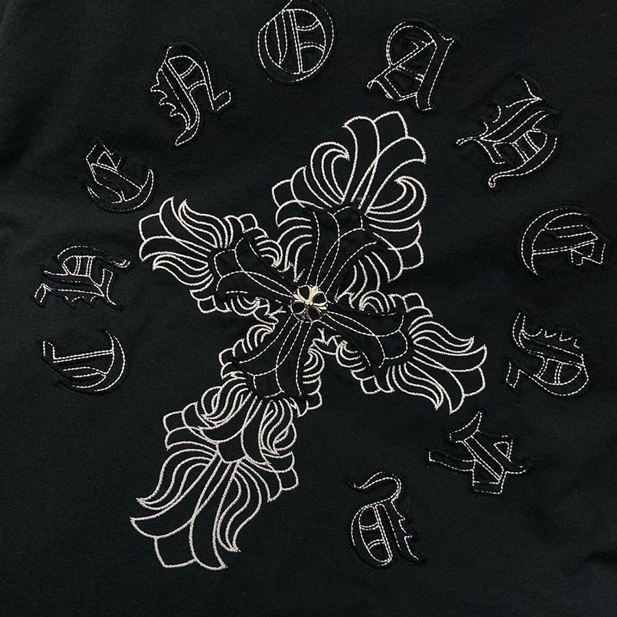 CHROME HEARTS EMBROIDERY LOGO TSHIRT CHROME HEARTS EMBROIDERY LOGO TSHIRT