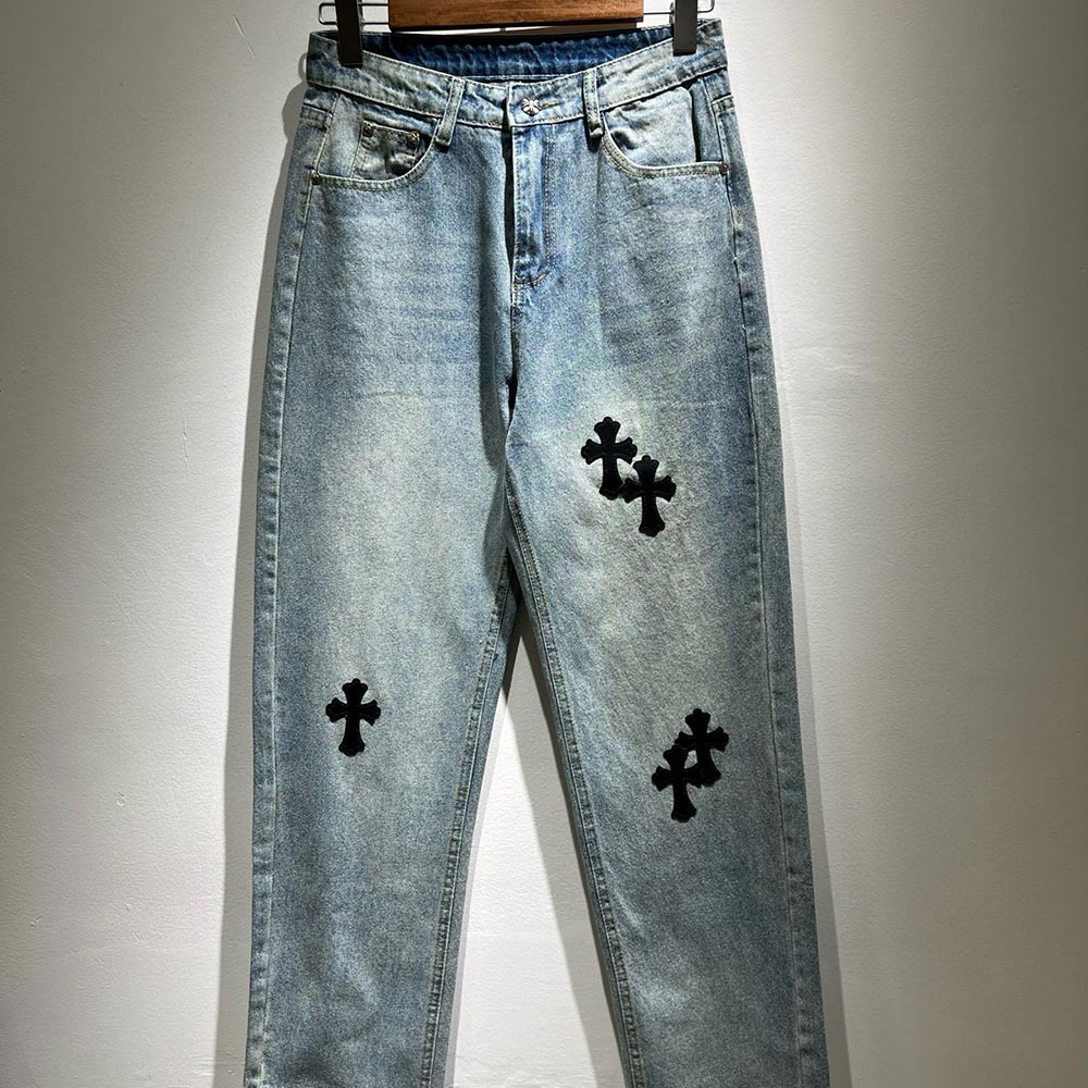 CHROME HEARTS LOGO JEANS