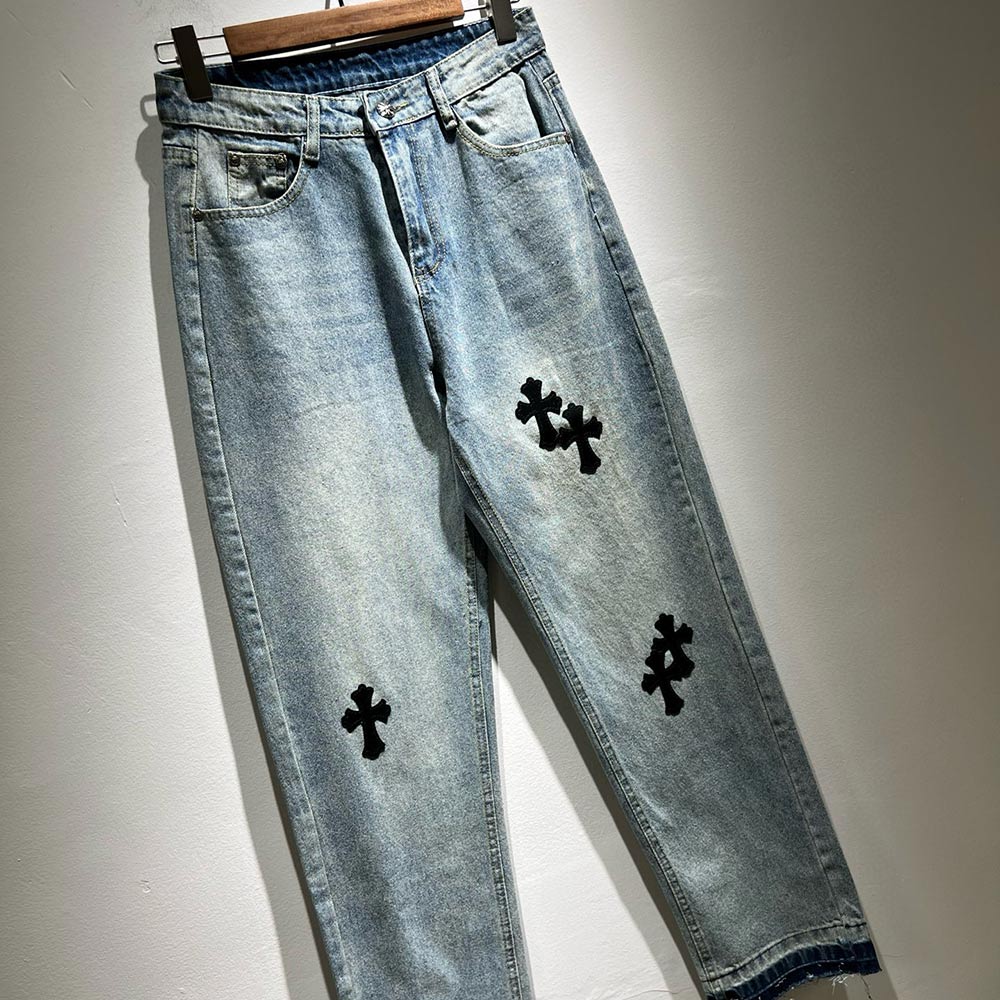 CHROME HEARTS LOGO JEANS