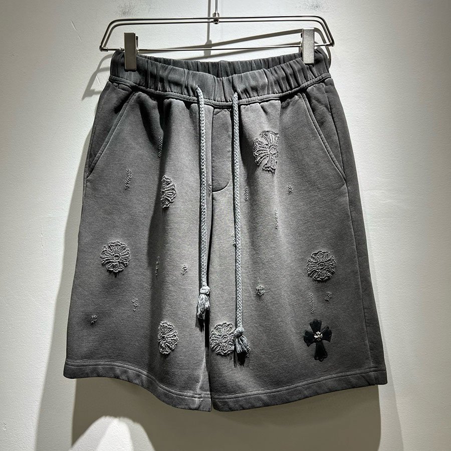 CHROME HEARTS WASHED DESTROY SHORTS