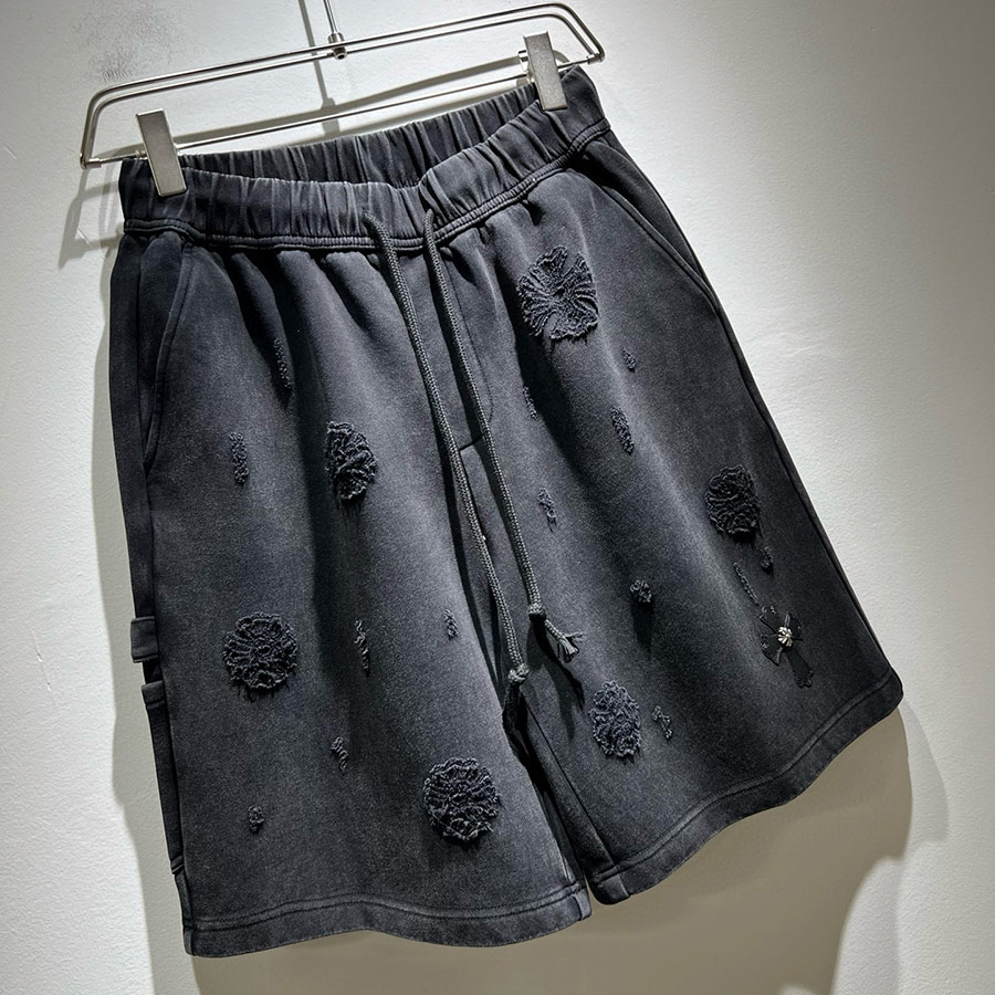 CHROME HEARTS WASHED DESTROY SHORTS CHROME HEARTS WASHED DESTROY SHORTS