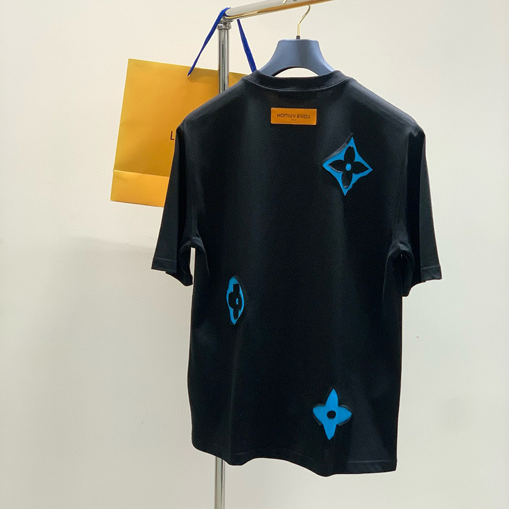 LOUIS VUITTON LOGO EMBROIDERY TSHIRT LOUIS VUITTON LOGO EMBROIDERY TSHIRT