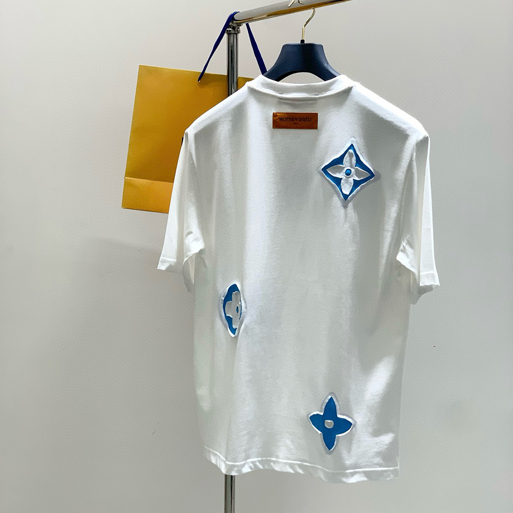 LOUIS VUITTON LOGO EMBROIDERY  TSHIRT